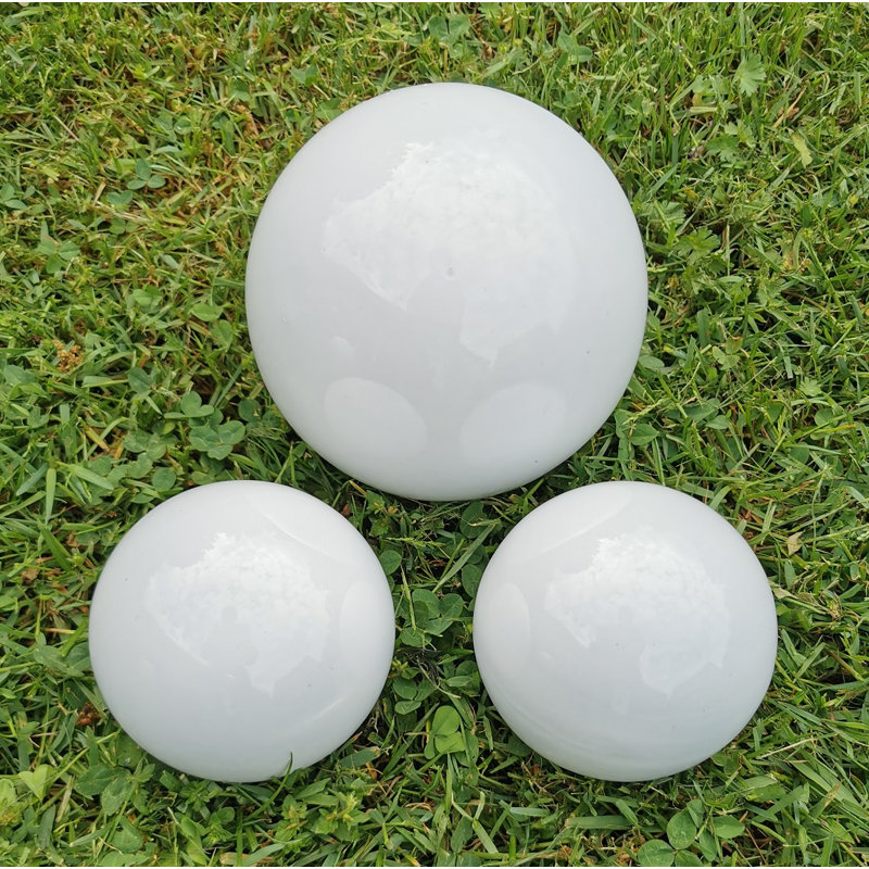 Casamassina Stainless Steel Gazing Ball, 15cm H x 25cm W x 25cm D, Beige