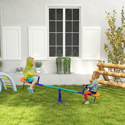 Kids Seesaw Swivel, Teeter Totter with 360 Degrees Rotating,