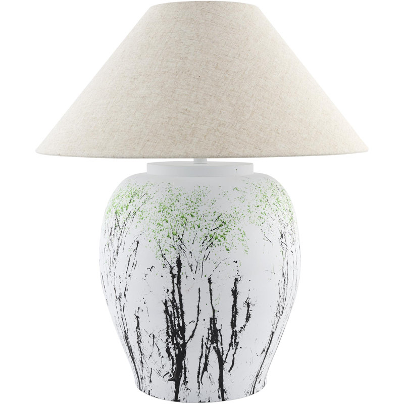 Forest Table Lamp, Beige, White/Black