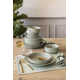 over&back Rimmed 12-Piece Semi Hand-Finished Stoneware Dinnerware Set, Service for 4