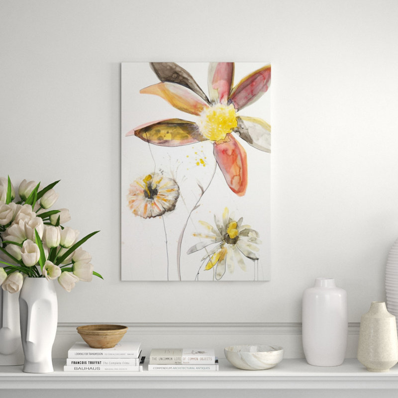 Watercolor Flowers II Print by Leftbank Art, Outdoor, 44" H x 30" W x 1.5" D