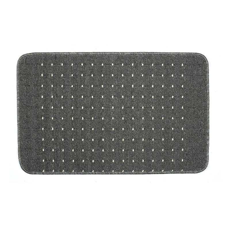 Navya Kitchen Mat, Rectangle 67 x 100cm, Grey