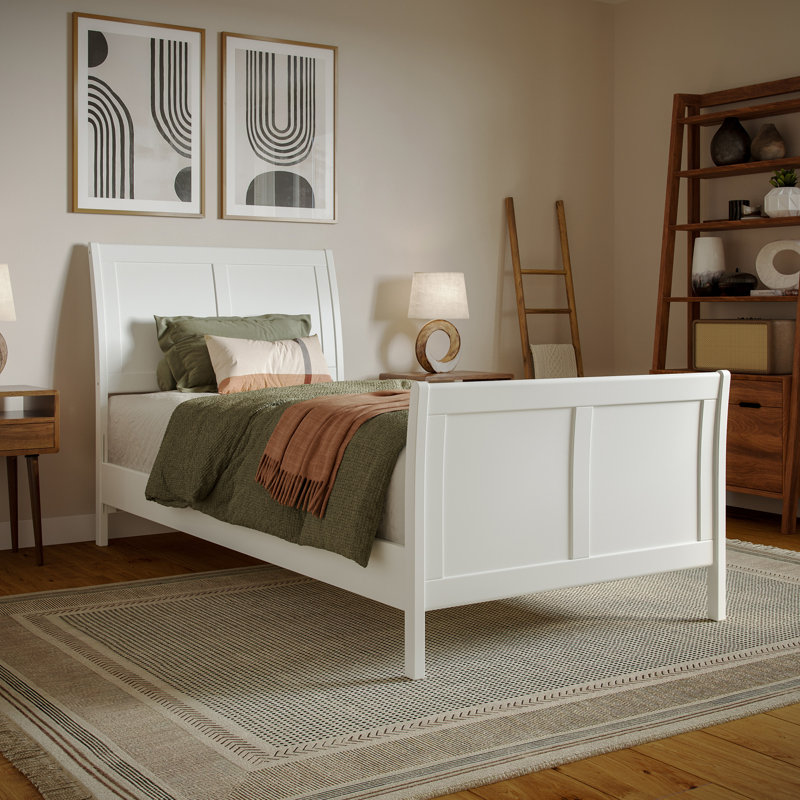 Lit-bateau Arite, Simple TG, Blanc