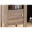 Transitional Nightstand In Taupe - Open Shelf And Closed Cabinet For Bedrooms Living Room Storage Table Brown Laminate Taupe, Option