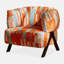 Fauteuil de salon en bois massif de style américain American