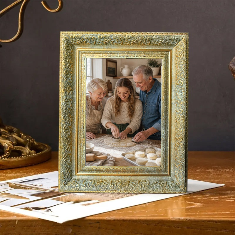 Cadre photo mural doré antique 1PC pour photos et tablettes 11 "x 14", Antique Gold, 1, 11" W x 14" H