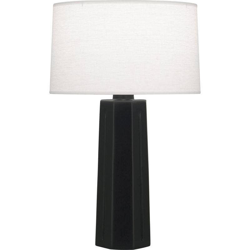 Mason Table Lamp, Matte Obsidian