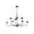 Berau 9 - Light Steel Dimmable Chandelier