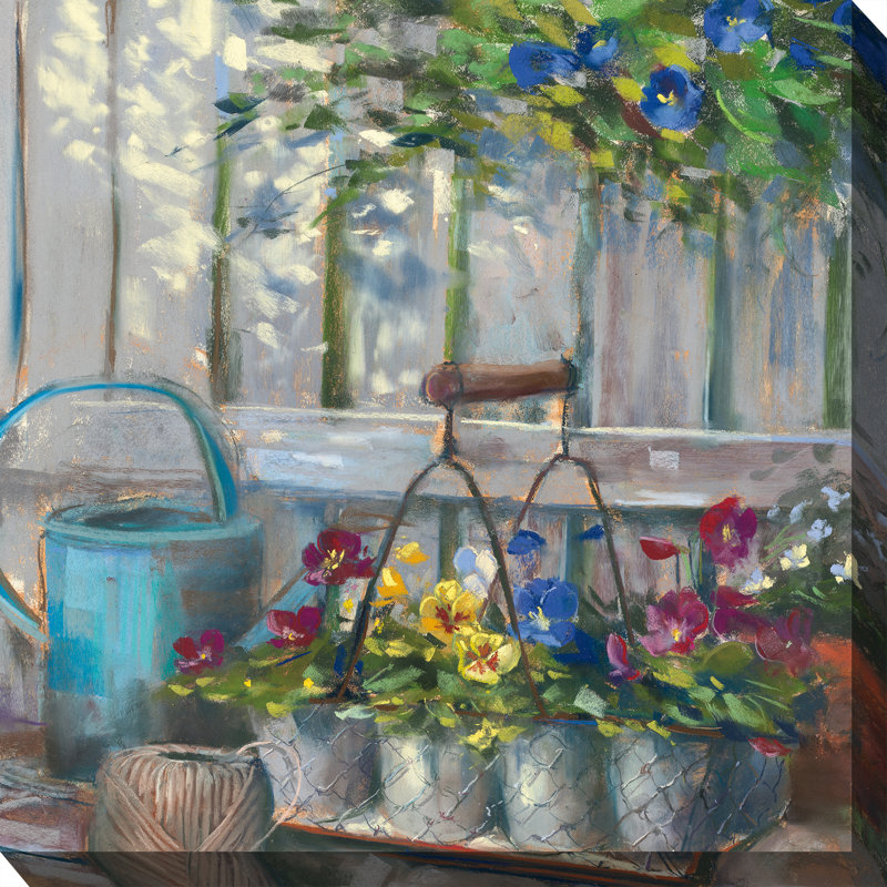 «Mulkey Pansy Basket», art sur toile