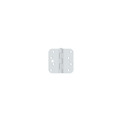 Deltana S44R5BKUSPW-S 4"x 4"x 5/8" Radius Hinge in Prime Coat White Pair
