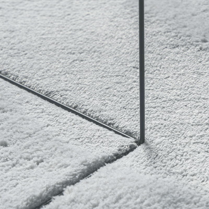 Rugs Grey Non-Slip Area Rug Waveform, Polyester, Novelty 80 x 150 cm