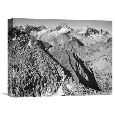 Mt. Brewer Kings River Canyon, Proposed As a National Park, California, 1936 by Ansel Adams - Photograph Print on Canvas -  Vault W Artwork, 7CD721CCD4554872B4FE9F2CB1AA947E