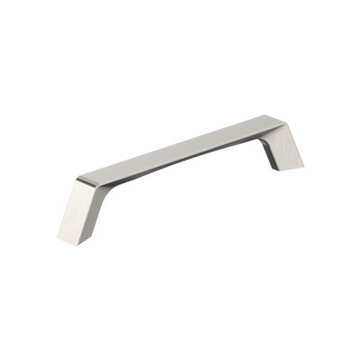 Evolve 5-1/16 inch (128mm) Center-to-Center Satin Nickel Cabinet Pull - 10 Pack