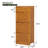 21 Pair Shoe Storage Cabinet 7 Layers Wood Shelf With Flip Drawers Tabletop