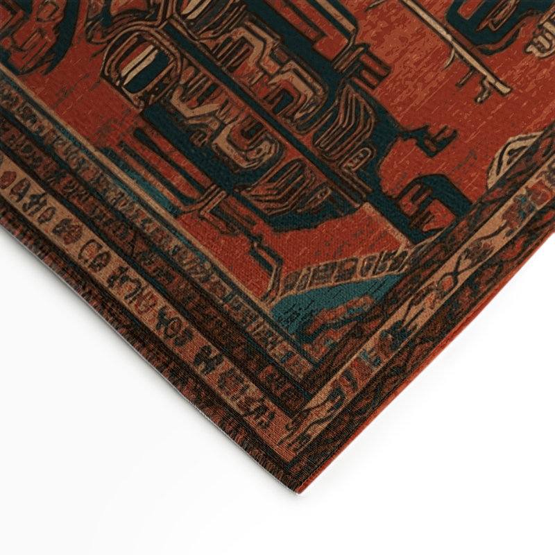 Tapis intérieur et extérieur ArtDeco, Rectangle 9 pi x 12 pi