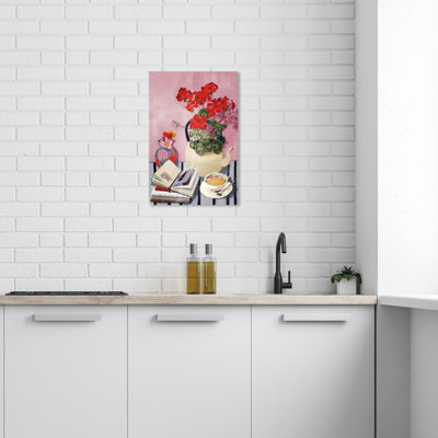Laira géraniums sur toile