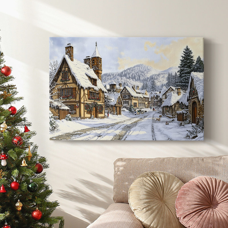 Christmas Holiday Arts - Toile tendue avec châssis, H 16 po x l 24 po