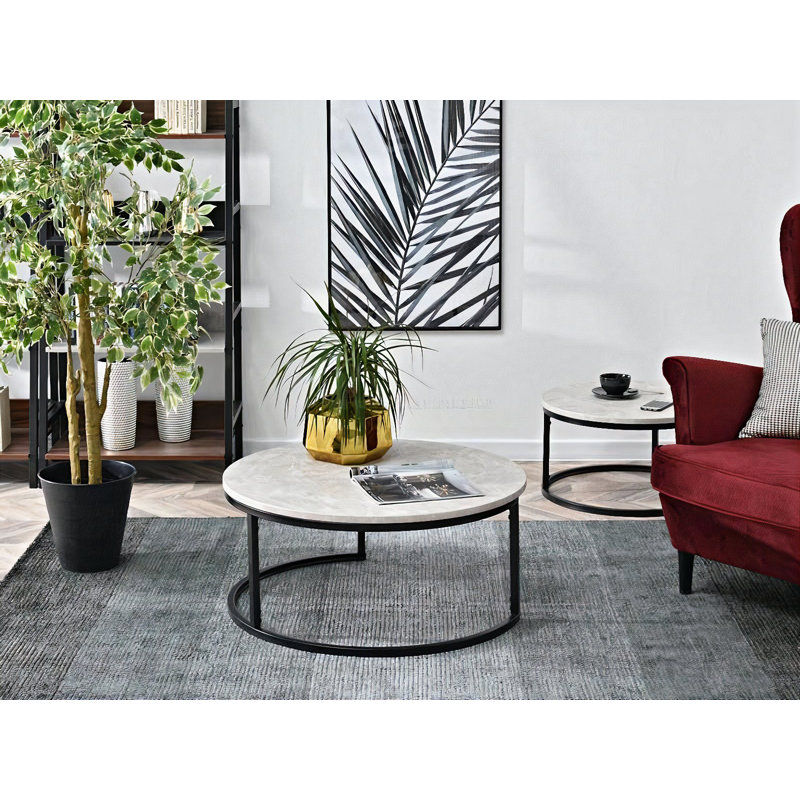 Evonni Frame Coffee Table, White