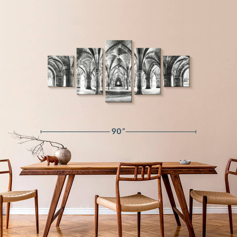 Arches du cloître de Glasgow, H 36 po x l 80 po