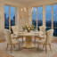 Fantosini 5-Piece Round Dining Room Set - Creamy Pearl