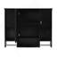 Armoire de rangement murale moderne 35 po x 28 po, armoire de salle de bain murale avec miroir, armoire à pharmacie avec barre à serviettes