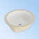 LACAVA Open Space 13.5'' Porcelain Circular Bathroom Sink with Overflow