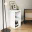 Armoire blanche pour présenter les verres à vin et les décorations de la salle à manger modulaire - Version pour accessoires de magasin