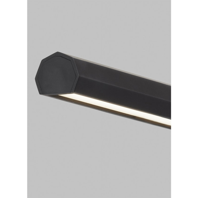 Plural Faceted 18" Picture Light, Nightshade Black