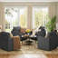 Élégant fauteuil d'appoint courbé, canapé modulaire personnalisable, canapé modulaire confortable pour la chambre à coucher, le salon et le bureau