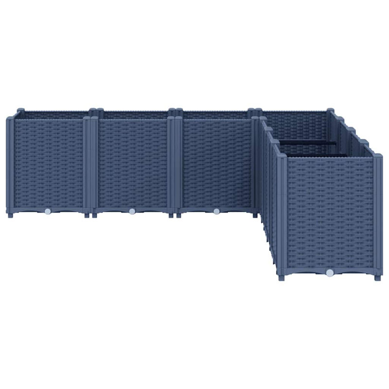 Munir Planter Box, Blue Grey