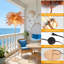 Lampe sur pied en plumes d'autruche Fluffy