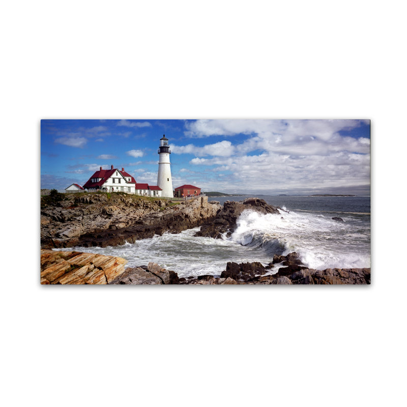 Alexan «Portland Head Light», reproduction de photo sur toile tendue, H 10 po x l 19 po