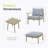 Mariene 2 - Person Patio Conversation Set with Cushions-101250650-101250651
