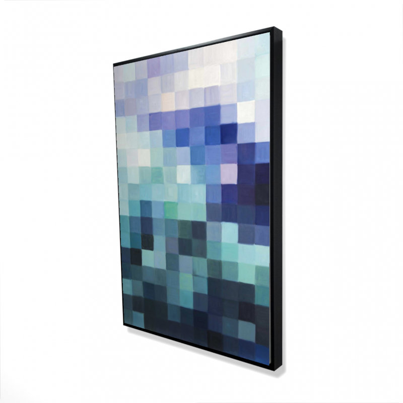 Pixelized Landscape Print On Canvas
