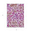 Tapis intérieur lavable à motif floral lavande 3 pi x 5 pi rosé