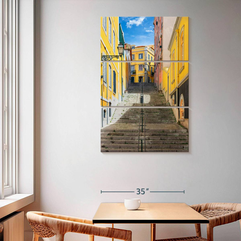 Lilie Lisbon Street Staircase, 65" H x 42" W