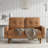 Batel 58" Faux Leather Square Arm Sofa Loveseat-1937445543