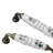 6-pack Cabinet Handles, Ceramic Drawer Pulls For Wardrobe, Kitchen Cabinets, And Dressers, Hardware Knobs, White With Green Leaf