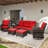 Marala Polyethylene (PE) Wicker 5 - Person Seating Group with Cushions-388399486