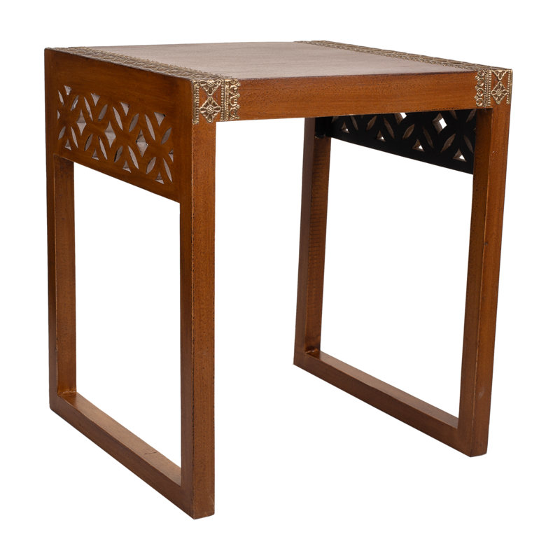 Norlanwell Solid Wood Sled Coffee Table