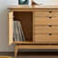 Buffet simple en bois massif avec rangement-1995476004