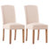 Geovanie Parsons Chair Dining Chair with Vintage Brushed Wooden Legs For Dining Room, Kitchen, Dining Table