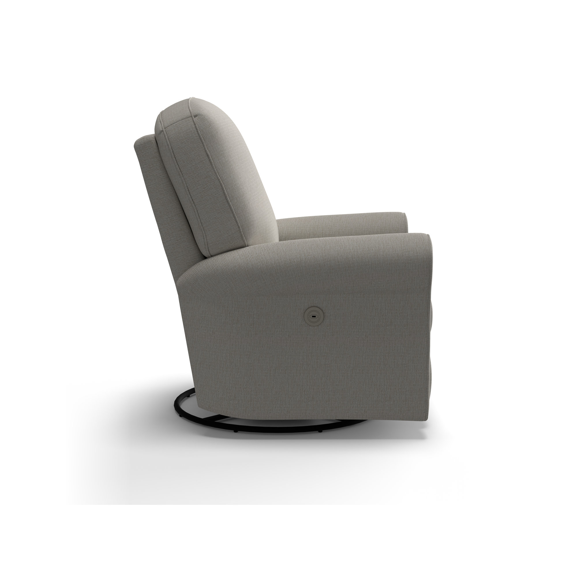Anastasia Power Recliner, Radical Chalk Performance Chenille