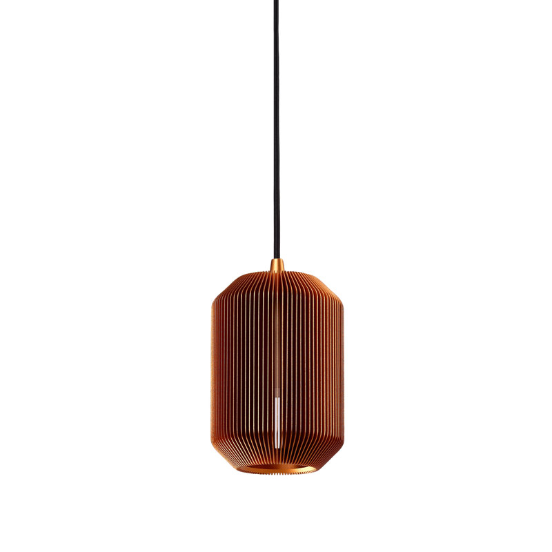 Joseph 1 - Light Pendant, Pale Gold, 6.3" H x 4.4" W x 4.4" D