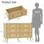 Commode 6 tiroirs Aleeah