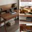 100% bois massif Bureau d'écriture Bureau d'ordinateur Mid Century Modern Home Office Table avec tiroir pour chambre à coucher