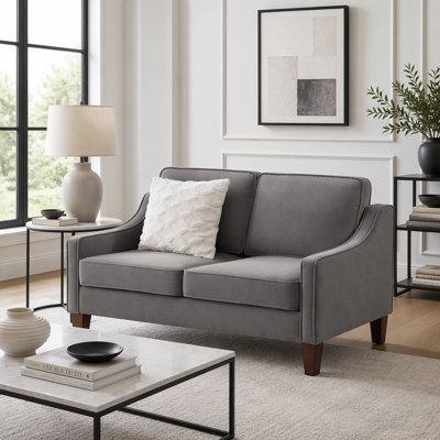 2-Seater Loveseat Sofa with Spring Seat Cushion