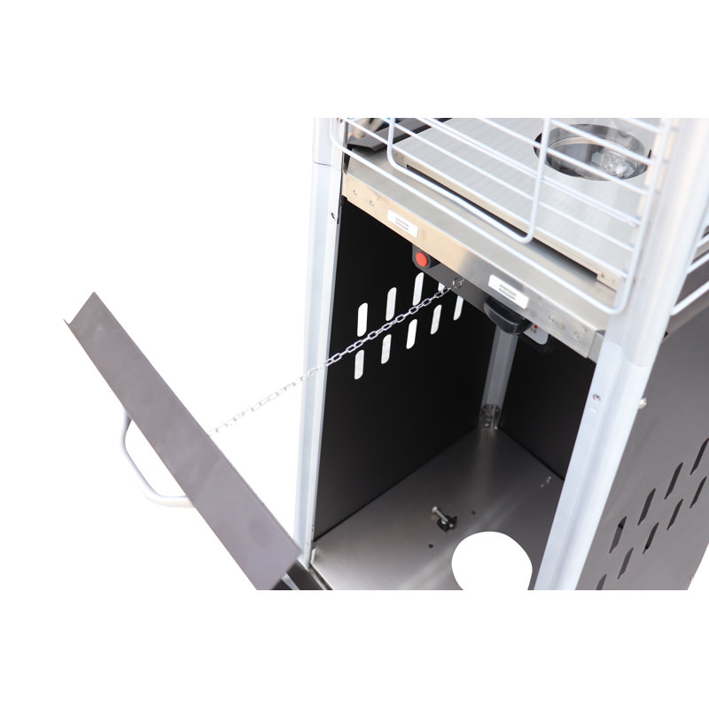 Mocha Stainless Steel Propane Pyramid Patio Heater
