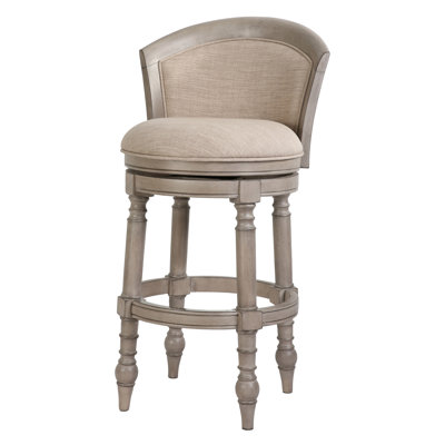 Tino Low Back Wood Swivel Stool