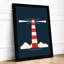 Lighthouse Beam Coastal - Framed Print-705551740-705551743